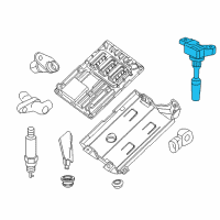 OEM 2015 Cadillac CTS Ignition Coil Diagram - 12666339