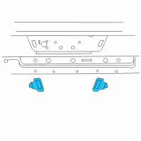 OEM Dodge Lamp-License Plate Diagram - 55077291AD