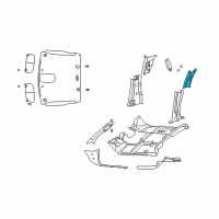 OEM 2003 Dodge Ram 1500 Panel-C Pillar Diagram - 5GS43TL2AE