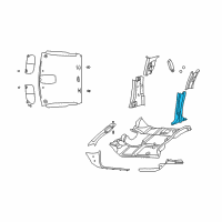 OEM 2005 Dodge Ram 1500 Panel-C Pillar Diagram - 5HC64XDVAG