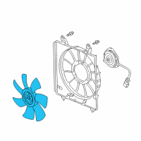 OEM 2004 Honda CR-V Fan, Cooling (Natural) (Denso) Diagram - 38611-PNA-003