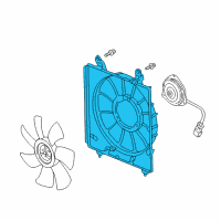 OEM Acura RSX Shroud, Air Conditioner Diagram - 38615-PND-003