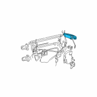 OEM 2003 Lincoln Town Car Handle, Outside Diagram - 6W1Z-5426605-AA