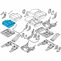 OEM Ford Police Interceptor Utility Seat Cushion Pad Diagram - DB5Z-7863840-A