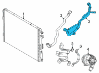 OEM 2022 BMW M340i HOSE, RADIATOR Diagram - 17-12-8-654-860