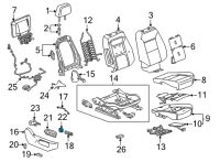 OEM 2022 Chevrolet Suburban Lumbar Switch Diagram - 84689859