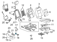 OEM 2021 Cadillac CT4 Lumbar Switch Diagram - 84689859