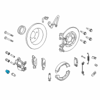 OEM Lincoln Town Car Caliper Cap Diagram - 1L5Z-2L126-AA