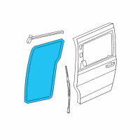 OEM 2020 Dodge Grand Caravan WEATHERSTRIP-Rear Door Opening Diagram - 1JG10XXXAG