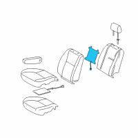 OEM 2005 Toyota Sequoia Seat Back Heater Diagram - 87510-0C020