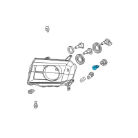 OEM 2011 Honda Pilot Bulb (28/8W) (3457Nak) (Amber) Diagram - 34906-SJC-A02