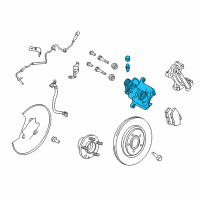 OEM 2013 Ford Police Interceptor Sedan Caliper Diagram - EG1Z-2553-C