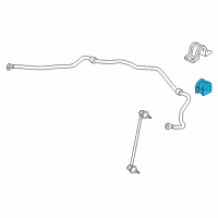 OEM 2010 Honda Insight Bush, Front Stabilizer Holder Diagram - 51306-TM8-G01