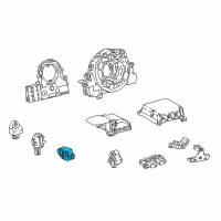 OEM 2021 Lexus LC500 Sensor, Side Air Bag Diagram - 89831-11010