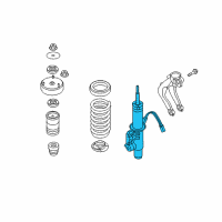 OEM 2011 BMW X5 Front Left Suspension Strut Diagram - 37-11-6-794-531