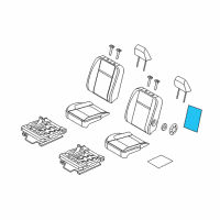 OEM Dodge Ram 1500 Pad Diagram - 4610095AA