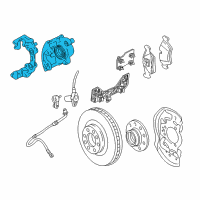 OEM 2001 Saturn L100 Caliper, Front Brake Diagram - 21019717