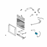 OEM Lexus IS300 Outlet, Water Diagram - 16331-46100