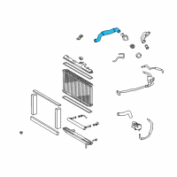 OEM 2003 Lexus IS300 Hose, Radiator, Outlet Diagram - 16572-46290