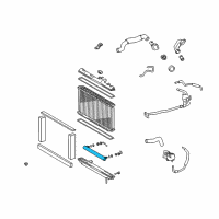 OEM 1995 Lexus ES300 Cooler Assembly,Oil Diagram - 16491-54790