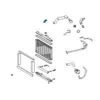 OEM 2002 Lexus IS300 Support, Radiator, Upper Diagram - 16505-70060