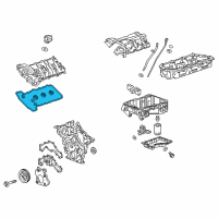 OEM 2018 Cadillac ATS Valve Cover Gasket Diagram - 12649906