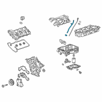 OEM Cadillac Oil Tube Diagram - 12652501