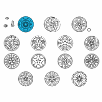 OEM 2004 Dodge Intrepid Steel Wheel Diagram - 4782793AB