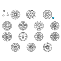 OEM Chrysler Wheel Center Cap Diagram - 4782556