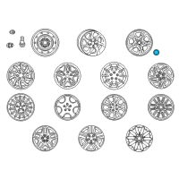 OEM Chrysler Voyager Hub Cap Diagram - RG80PAKAA