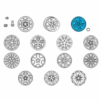 OEM Chrysler LHS Alloy Wheels Diagram - RK76PAKAA