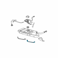 OEM 1984 Pontiac Firebird Strap Asm-Fuel Tank Diagram - 10270429