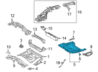 OEM Lexus NX250 PANEL SUB-ASSY, RR F Diagram - 58301-78901