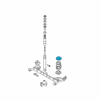 OEM 2009 Nissan Cube Front Spring Rubber Seat Upper Diagram - 55034-AX001