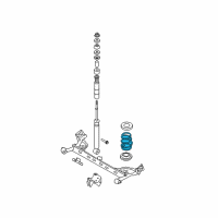 OEM Nissan Cube Spring - Rear Suspension Diagram - 55020-1FW0A