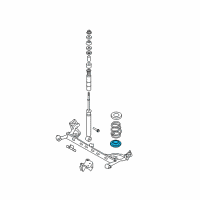 OEM Nissan Cube Front Spring Rubber Seat Lower Diagram - 55032-AX003