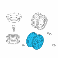 OEM 2004 Honda Odyssey Disk, Aluminum Wheel (16X6 1/2Jj) (Enkei) Diagram - 42700-S0X-A81
