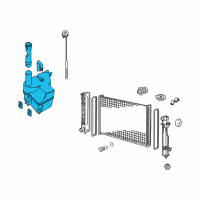 OEM Pontiac GTO Reservoir Asm-Coolant Recovery Diagram - 92101621