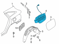 OEM 2021 Kia Sorento Housing-Fuel Filler Diagram - 81595R5000