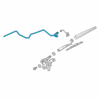 OEM 2019 Chevrolet Equinox Washer Hose Diagram - 84139346