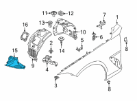 OEM 2020 BMW M850i xDrive Cover, Bottom Left Diagram - 51-71-8-060-035