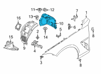 OEM 2021 BMW 840i Gran Coupe COVER, WHEELHOUSING, REAR, F Diagram - 51-71-7-423-772