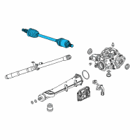 OEM 2022 GMC Terrain Axle Assembly Diagram - 84749538