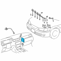 OEM Toyota Solara ECM Diagram - 89661-06671-84