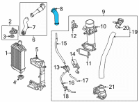 OEM 2022 Kia Sorento Hose-I/C Outlet Diagram - 282732S310