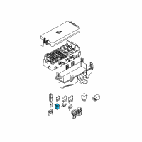 OEM 2009 Mercury Sable Maxi Fuse Diagram - XR8Z-14526-B