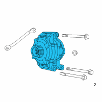 OEM 2014 Jeep Grand Cherokee Alternator Diagram - R801834AB