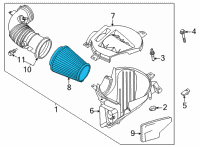 OEM 2022 Ford Mustang Filter Diagram - FR3Z-9601-B