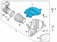 OEM 2021 Ford Mustang Upper Cover Diagram - KR3Z-9661-A