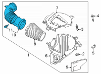 OEM 2021 Ford Mustang Inlet Tube Diagram - KR3Z-9B659-B